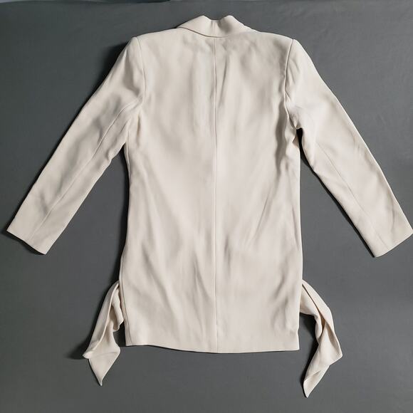 L'Academie Los Angeles Front Tie Blazer Dress in Cream Size Small Revolve - Picture 2 of 11